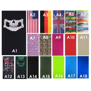 Khăn đa năng A1-A18 tự chọn mẫu chọn màu - khăn đa năng 1 màu, khăn phượt đầu lâu, quốc kỳ