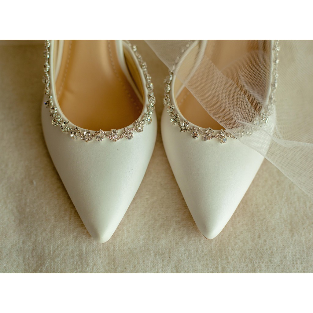 GIÀY CƯỚI CÔ DÂU BEJO H51 XOÀN ĐÁ WEDDING SHOES