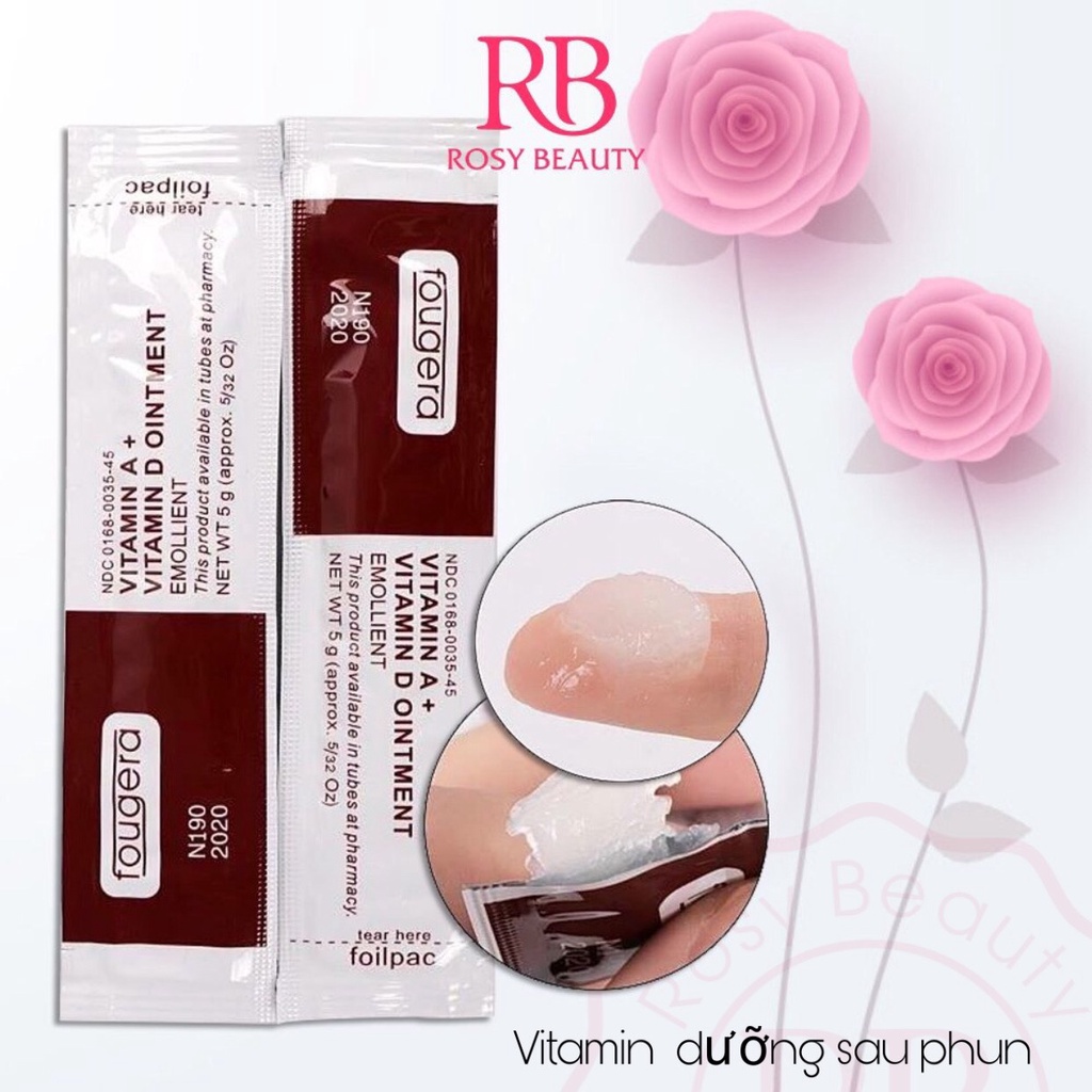 Dưỡng Vitamin AD dạng gói dưỡng phục hồi sau xăm Rosy Beauty