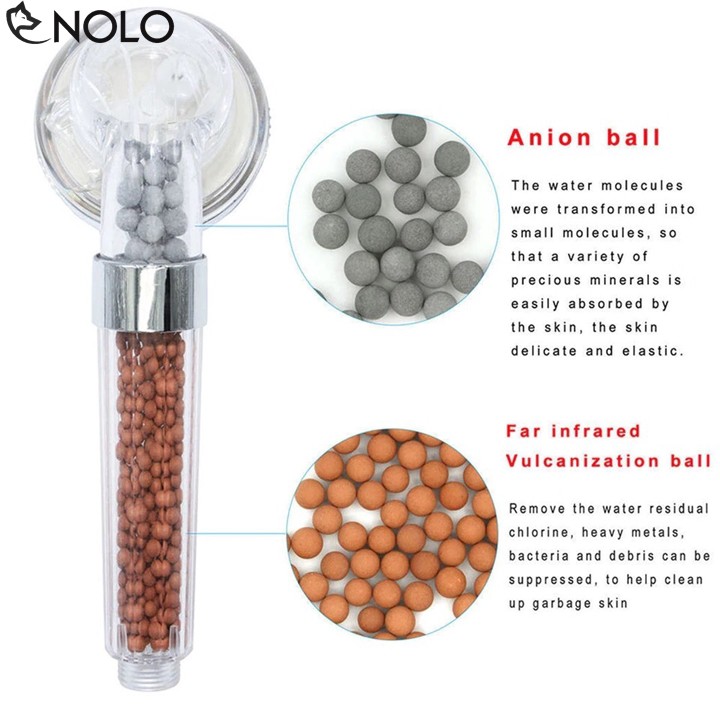 Vòi Sen Có Lọc Nước Tăng Áp Nano Chất Liệu Inox Kèm Dây