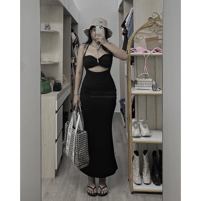 đầm body đuôi cá cúp ngực ( len tăm nhuyễn dày )