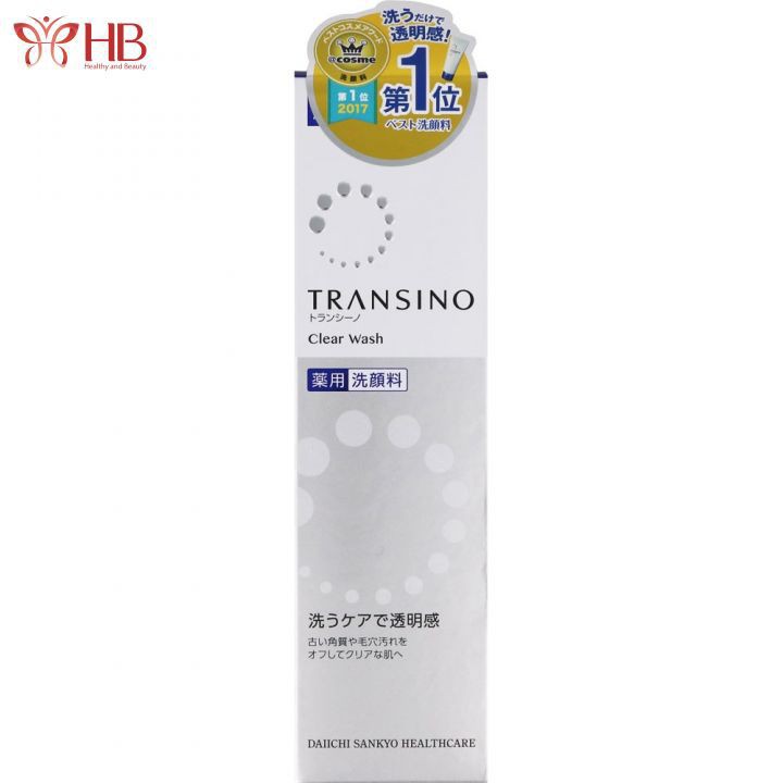 Sữa Rửa Mặt Transino Clear Wash Nhật Bản