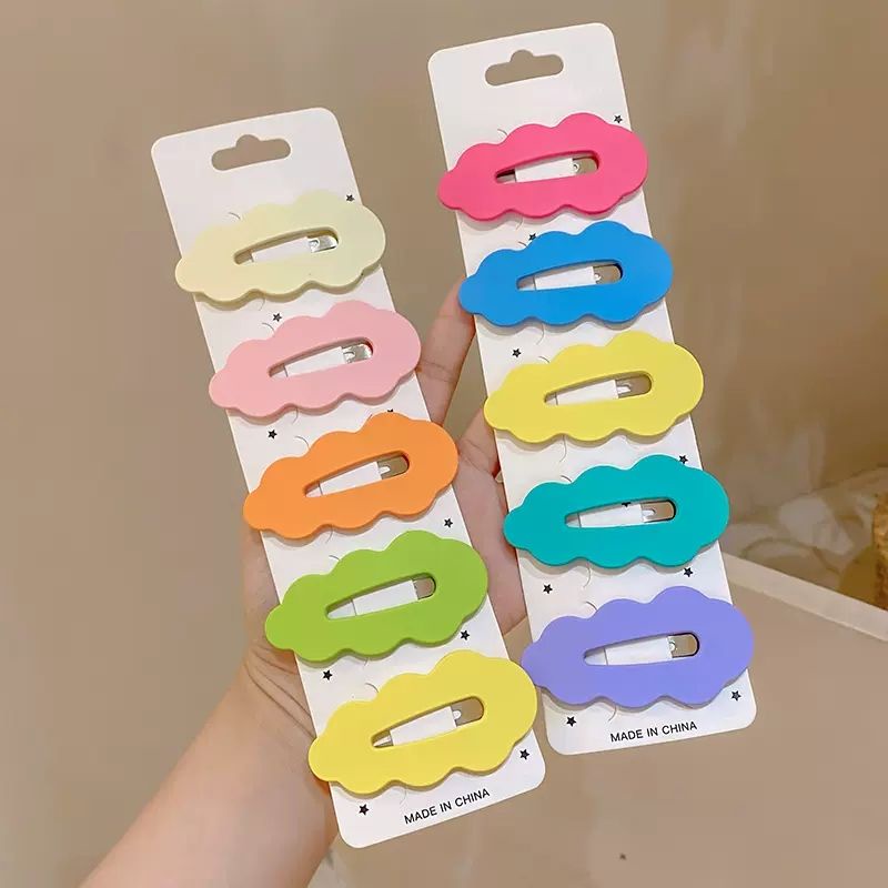Kẹp Tóc Cỡ Lớn Màu Sắc Ngọt Ngào Phong Cách Hàn Quốc Cho Nữ