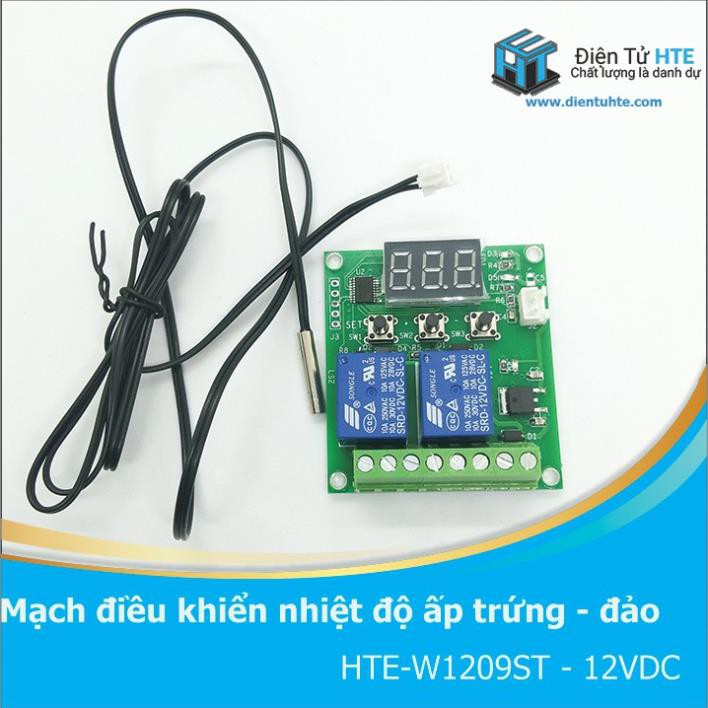 Mạch điều khiển nhiệt độ ấp trứng mini có đảo trứng HTE W1209ST [HTE-PLK-CN2]