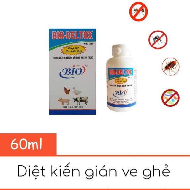 Bio- deltox thuốc phun xịt ve, rận