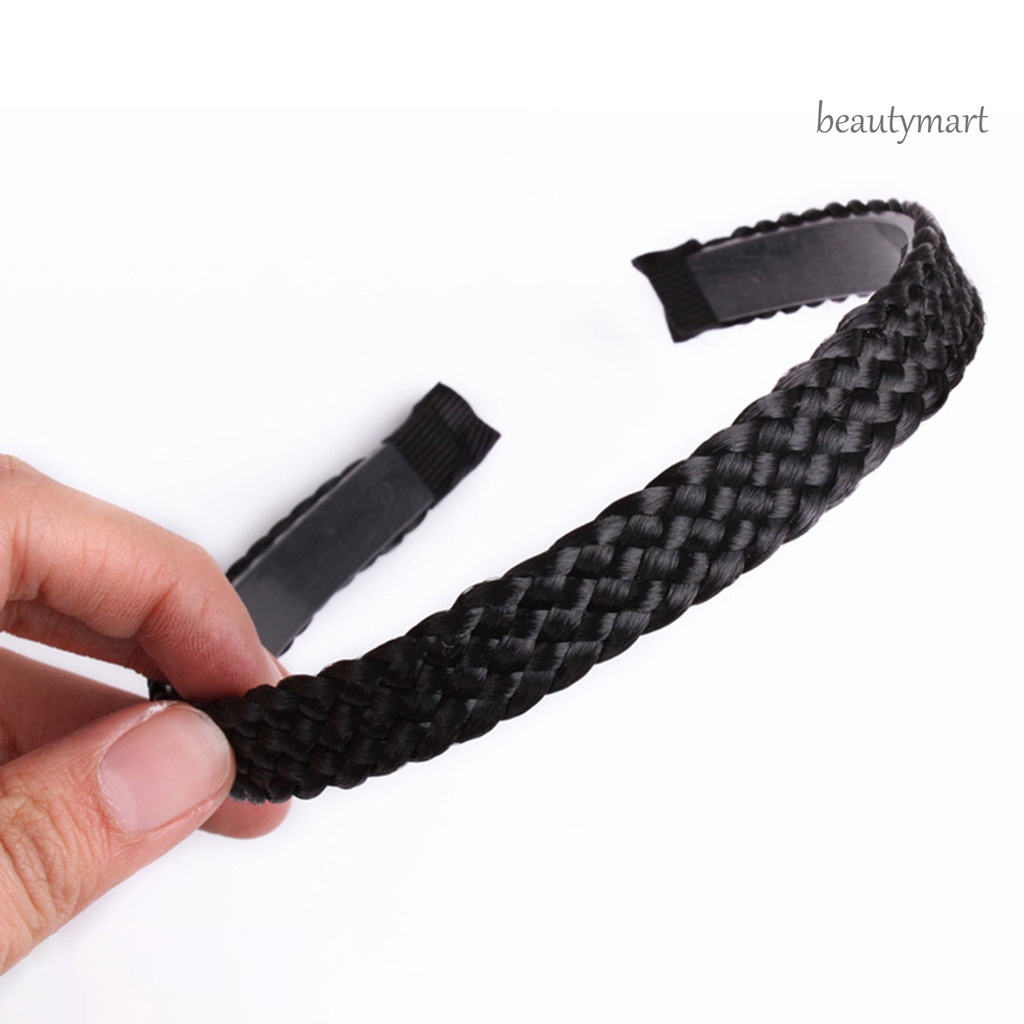 Băng Đô Cài Tóc Kiểu Thắt Bím Bằng Sợi Tổng Hợp Dài 1 / 1.5 / 1.8cm Thời Trang Cho Nữ