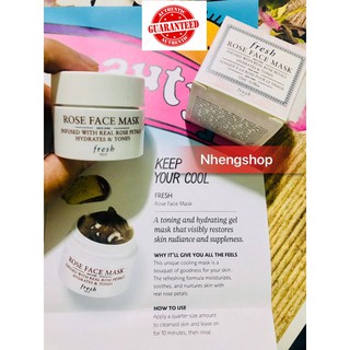 [Minisize 15ml] Mặt Nạ Fresh Rose Face Mask