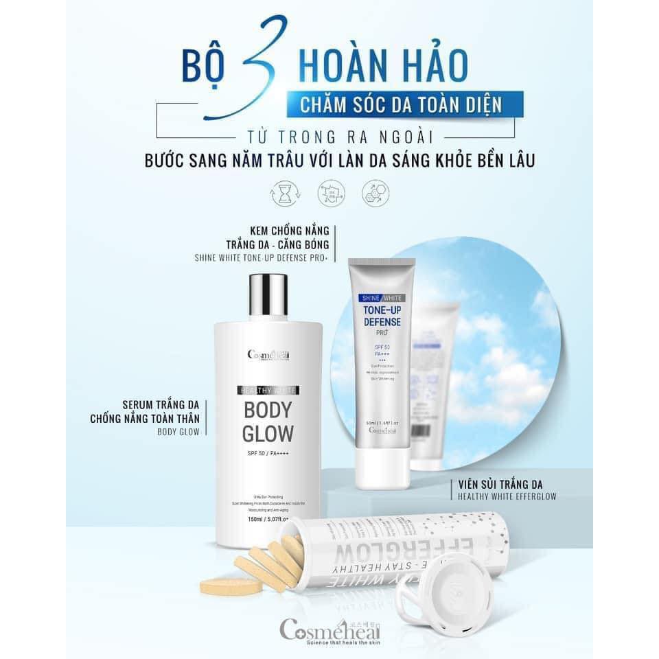 Kem nâng tone và kem chống nắng body Cosmeheal