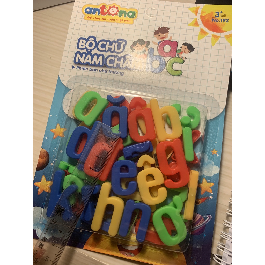 Bộ chữ nam châm abc bản chữ thường thương hiệu Antona