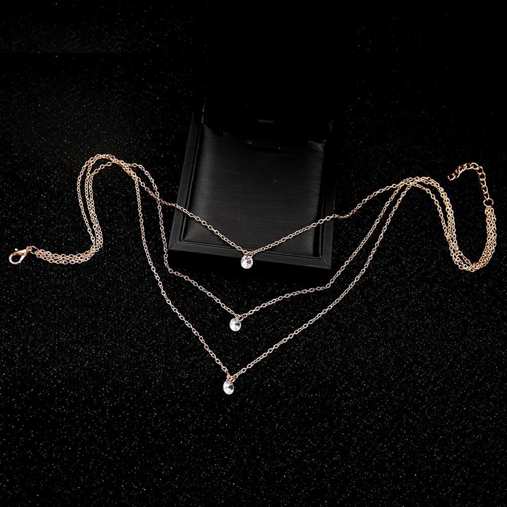 Vòng cổ choker 3 lớp đính đá pha lê