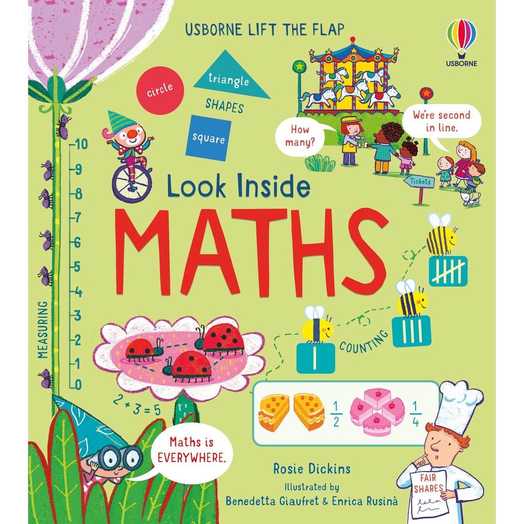 Sách tiếng Anh Làm quen với môn Toán Look Inside Maths cho trẻ từ 4 tuổi