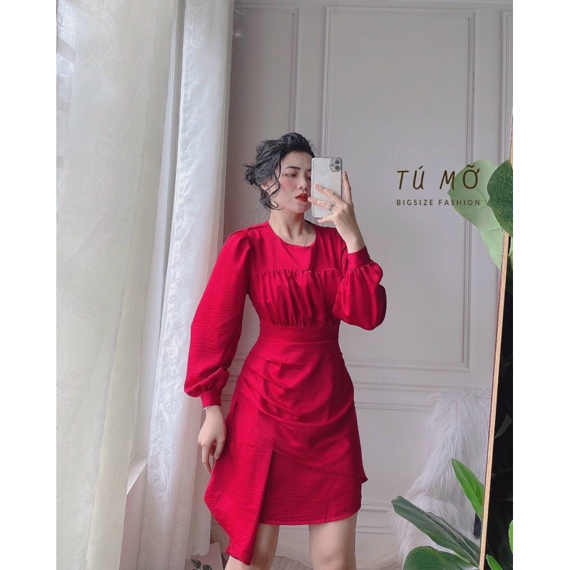đầm đỏ bigsize