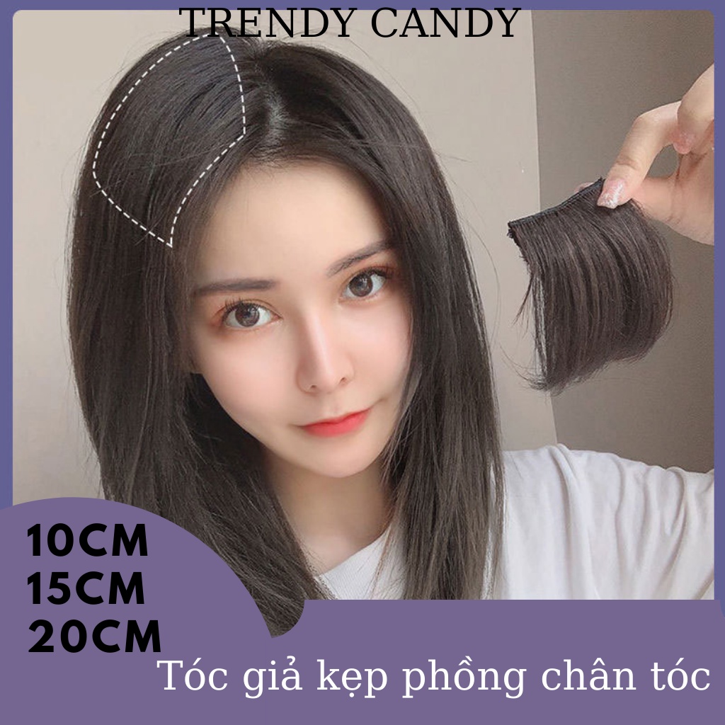 Tóc giả kẹp phồng tóc nhiều kích thước GÓI 1 CÁI