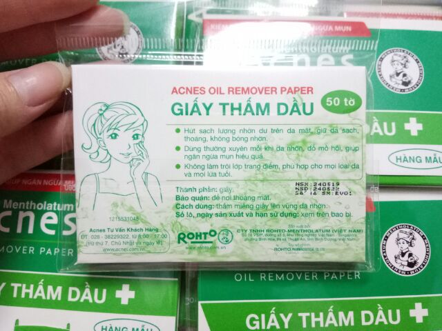 Giấy thấm dầu ACNES 50 tờ