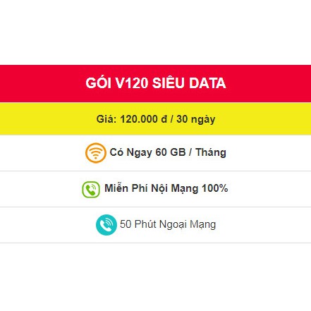 Sim 4G Viettel V120 4GB/NGÀY - 120GB DATA - Gọi Miễn Phí - Sim Tín Phát