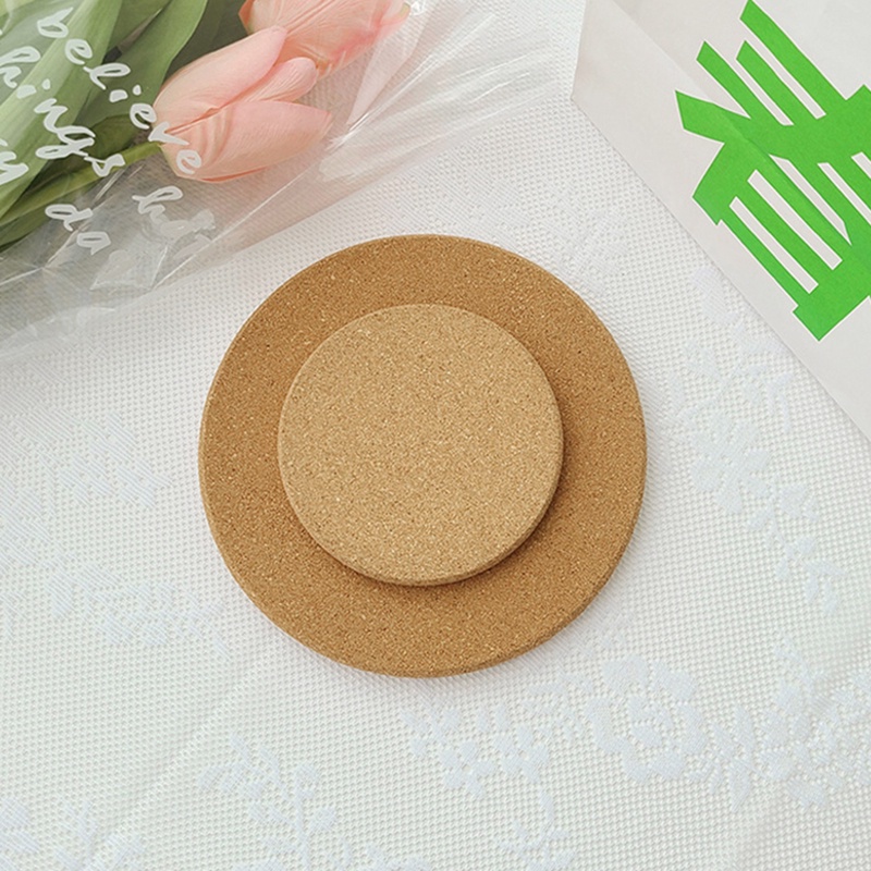 Miếng lót cốc hình tròn cách nhiệt thiết kế đơn giản phong cách Nhật Bản sử dụng tiện lợi