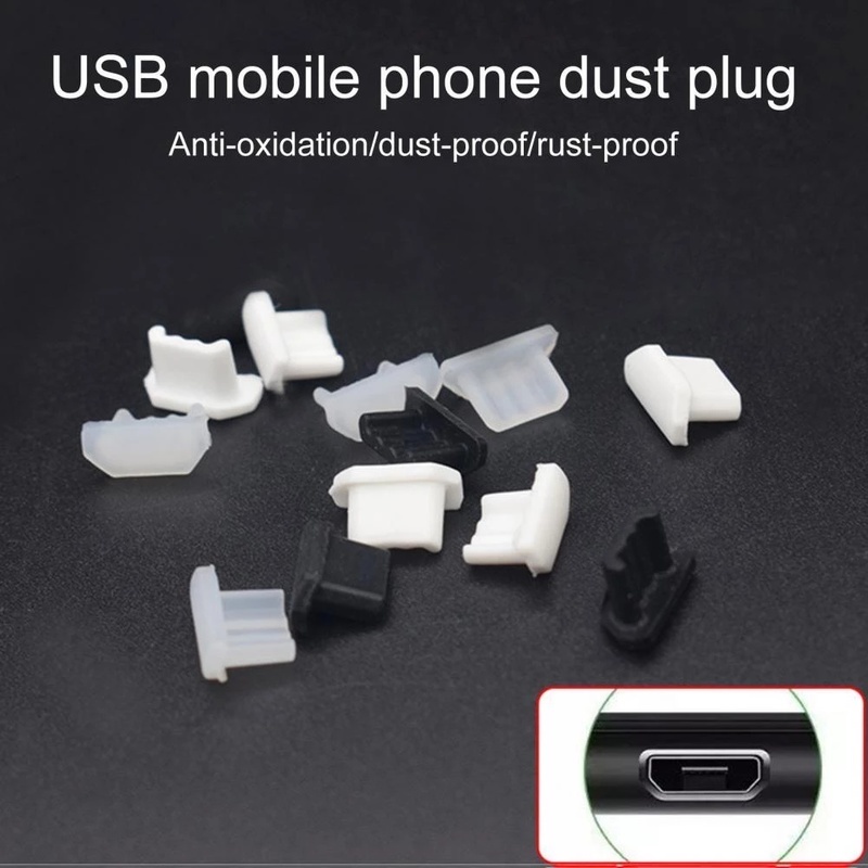 1 Nút Chặn Cổng Sạc Micro USB Bằng Silicon Chống Bụi / Nước Tiện Dụng Chất Lượng Cao