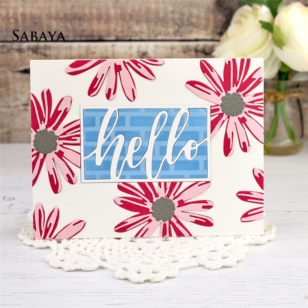 Khuôn cắt giấy làm từ kim loại hình hoa trang trí scrapbook