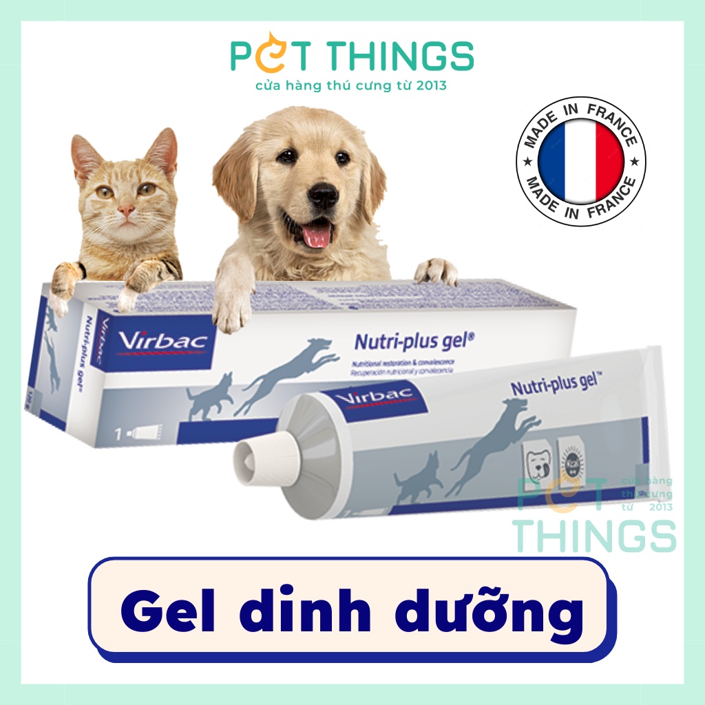 Gel dinh dưỡng Virbac Nutri Plus cho chó mèo, thú cưng 120.5g
