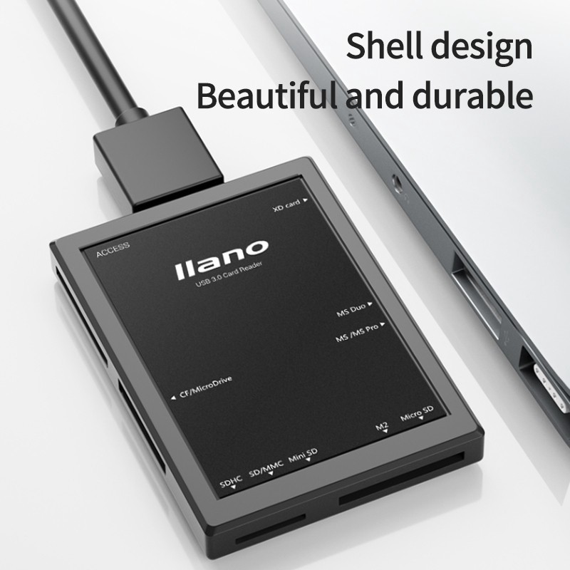 ❈✘ↂĐầu Đọc Thẻ Nhớ llano LJN-CB1002 USB 3.0 Tốc Độ Cao Đa Năng Cho SD/TF/Micro SD/CF