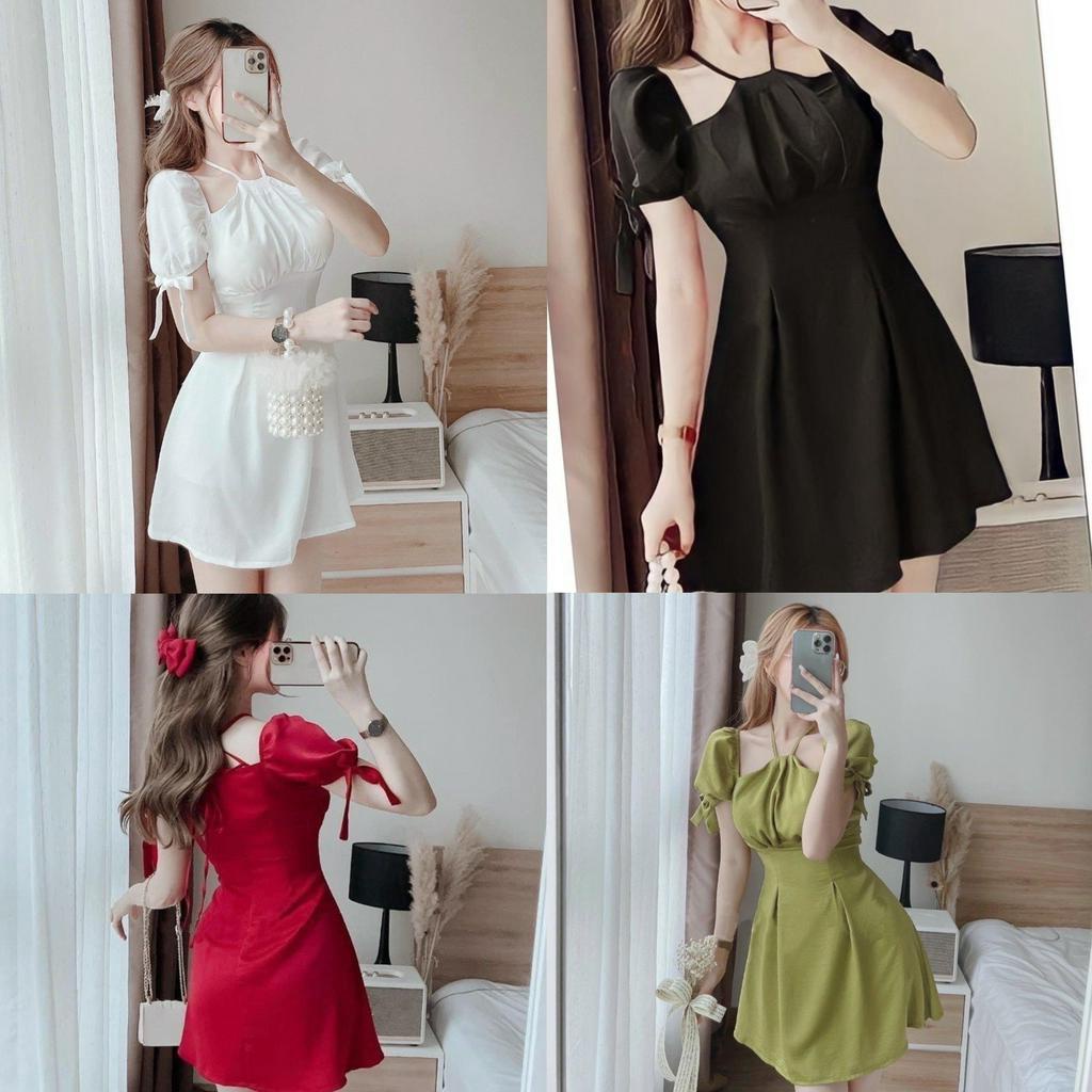 Đầm Váy Thời Trang Dự Tiệc ,Vải Tằm Ánh Bigsize 50-90kg