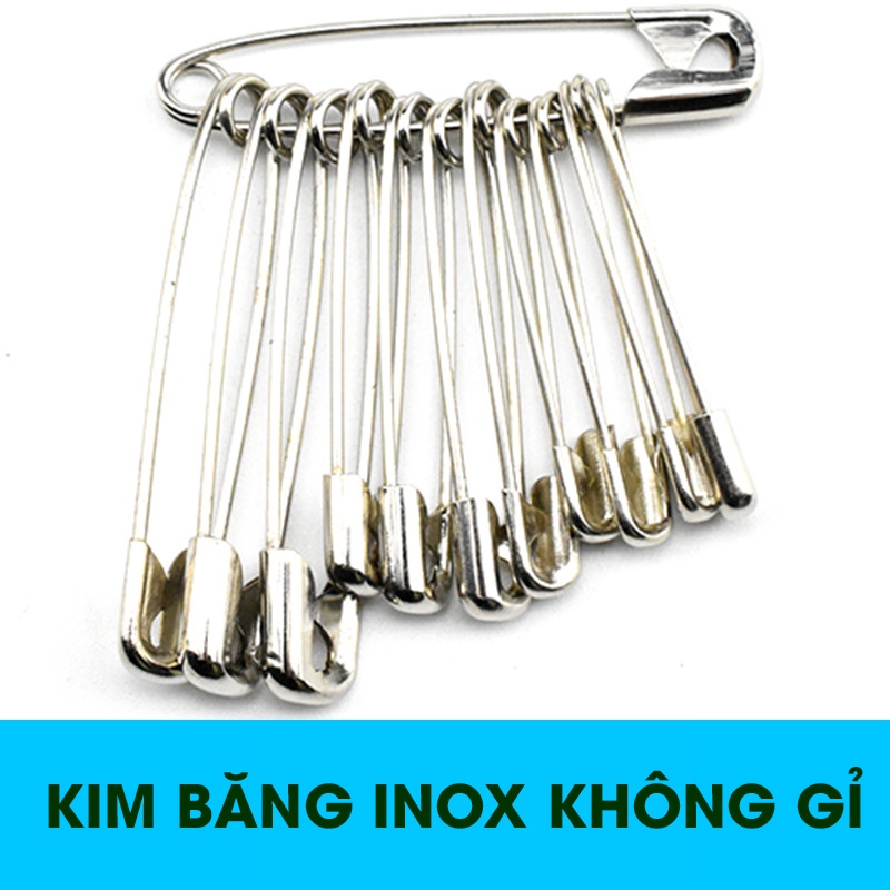 Kim băng, kim tây hiệu SUN vỉ 12 cây kim (3 size/xâu) | Tiệm may Bí Ngô