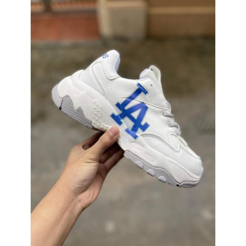 Giày Sneaker Mlb LA, Giày Thể Thao LA Da Bò Đế Cao Siêu Hot Siêu Xinh Full Size (36-43)