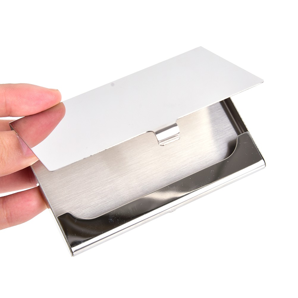 Hộp Đựng Danh Thiếp, Card visit Bằng Inox Không Gỉ Khắc Tên Lên Hộp Độc Đáo_NC063