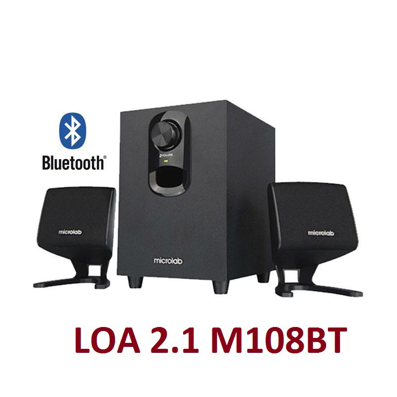 LOA 2.1 MICROLAB M108-BT - CÓ REMOTE , BLUETOOTH - BTC01