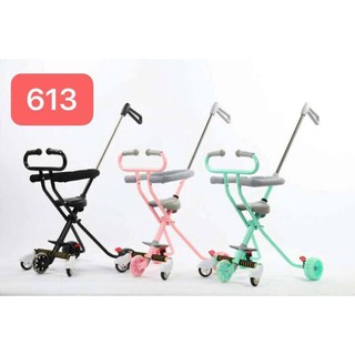 Xe đẩy 5 bánh gấp gọn thông minh