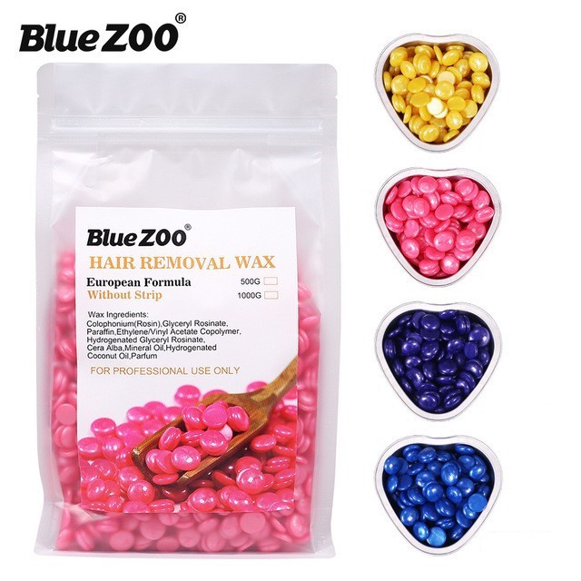 FRREESHIP ĐƠN HÀNG TỪ 50K Sáp Wax Lông Nóng Ngọc Trai BLUE ZOO HARD WAX BEANS Gói 500Gr