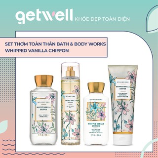 WHIPPED VANILLA CHIFFON | Sản Phẩm Tắm Dưỡng Xịt Thơm Toàn Thân Bath & Body Works