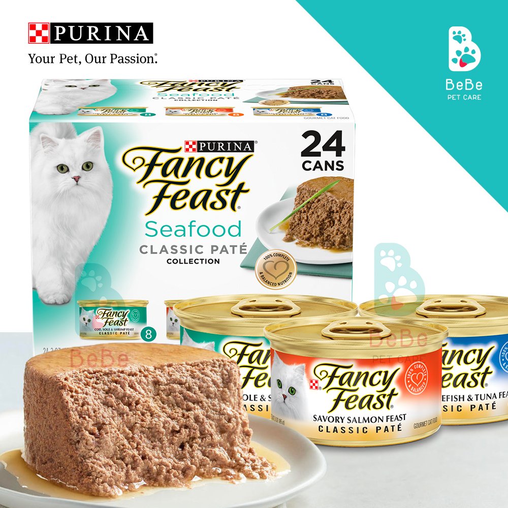 Pate FANCY FEAST - Nhãn Hiệu Pate Cho Mèo Được Yêu Thích Trên Toàn Thế Giới - Nhập Khẩu Từ Mỹ