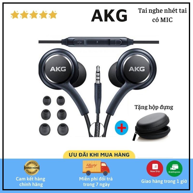 Tai nghe AKG Nhét Tai (In Ear) Sam.Sung S8/S10 ⚡Tặng Kèm 1 Bao Đựng Tai Nghe - Tuấn Case 75