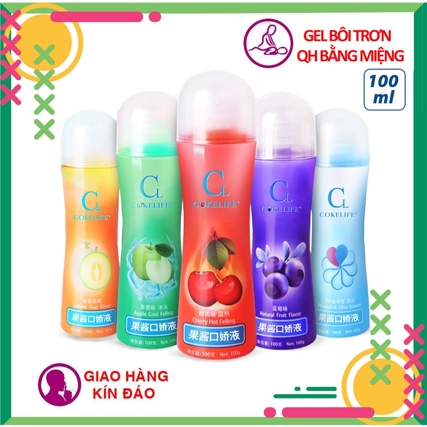 Gel bôi trơn quan hệ miệng Oral Sex Cokelife hương trái cây 100 ml