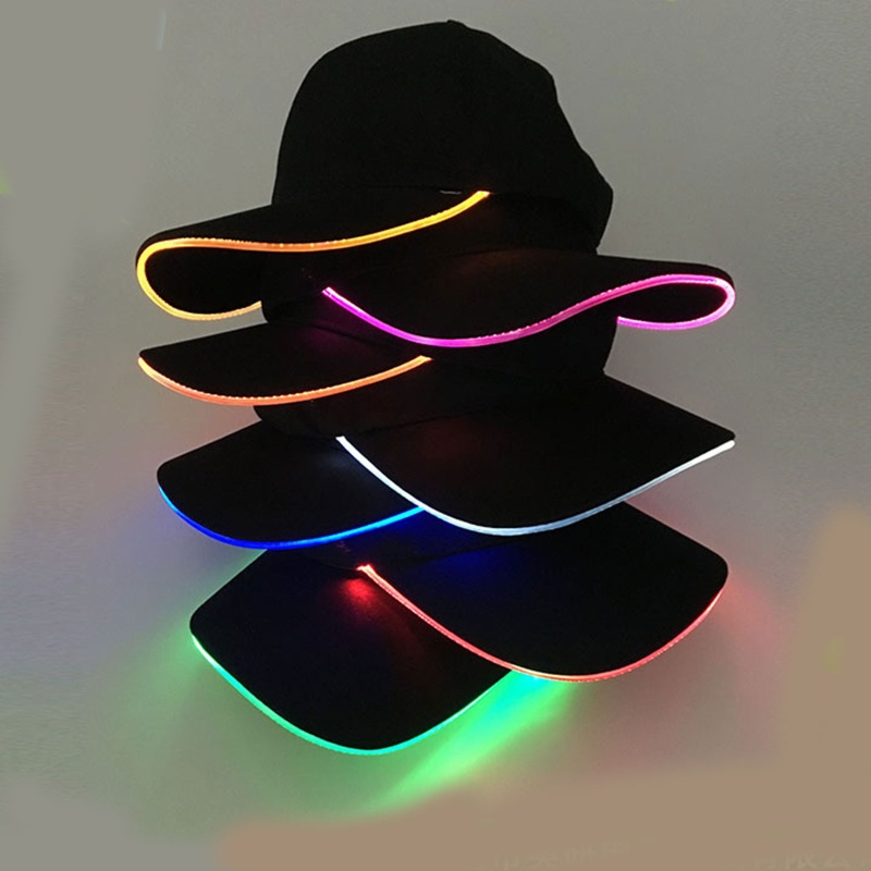 Mũ Lưỡi Trai Gắn Đèn LED Phát Sáng Phong Cách Thể Thao Thời Trang Halloween / Giáng Sinh Mới