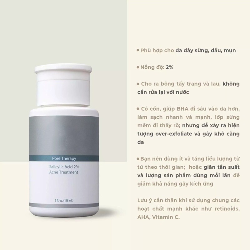 Tẩy Da Chết Hóa Học 2% BHA Giảm Mụn Dầu Nhờn | BigBuy360 - bigbuy360.vn