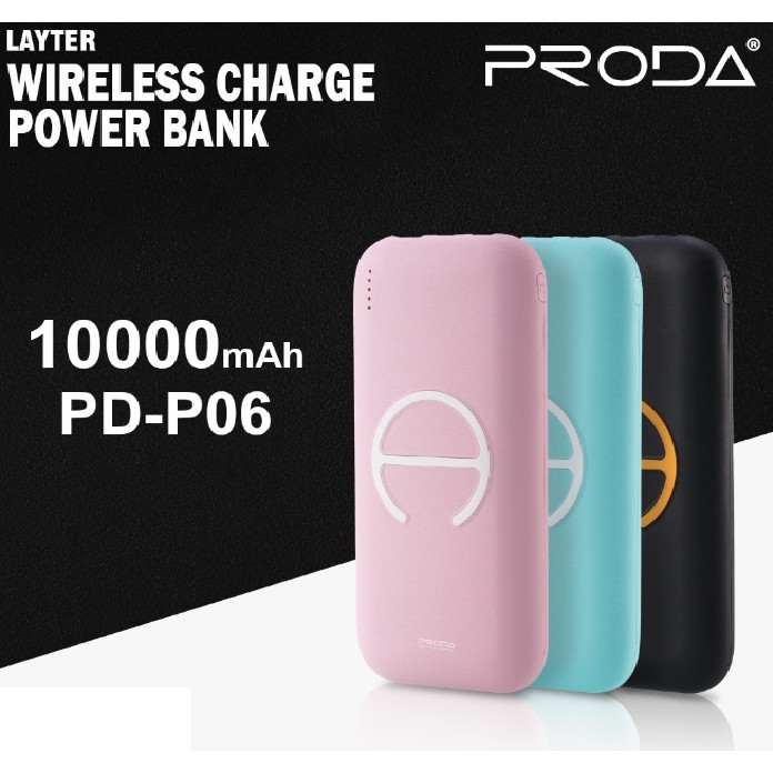 Sạc Không Dây Tích Hợp Pin Dự Phòng 10000Mah Remax Proda Layter PD-P06