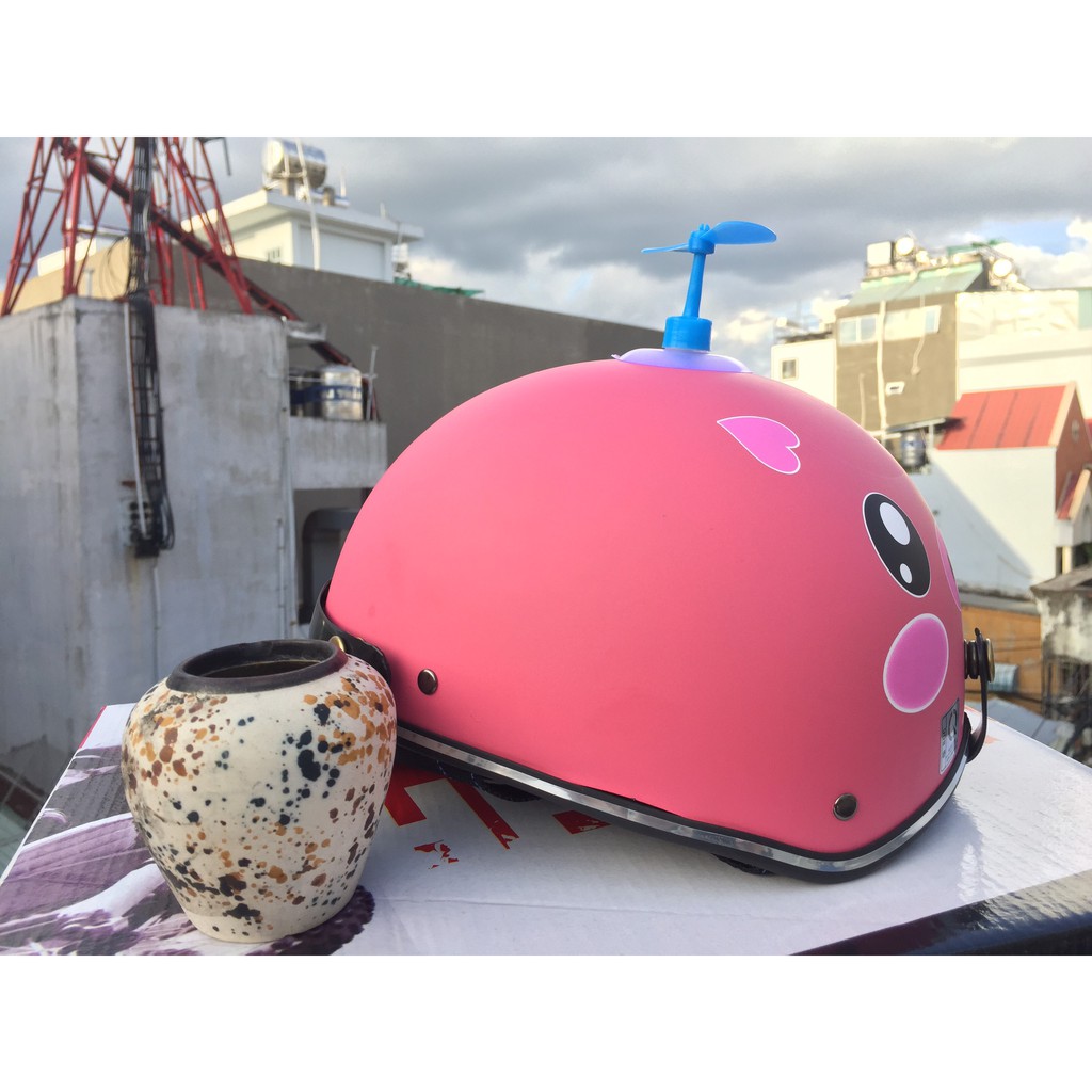 Bảo hành 12 tháng COMBO MŨ nón bảo hiểm  1/2 HEO HỒNG + CHONG CHÓNG ĐÁNG YÊU