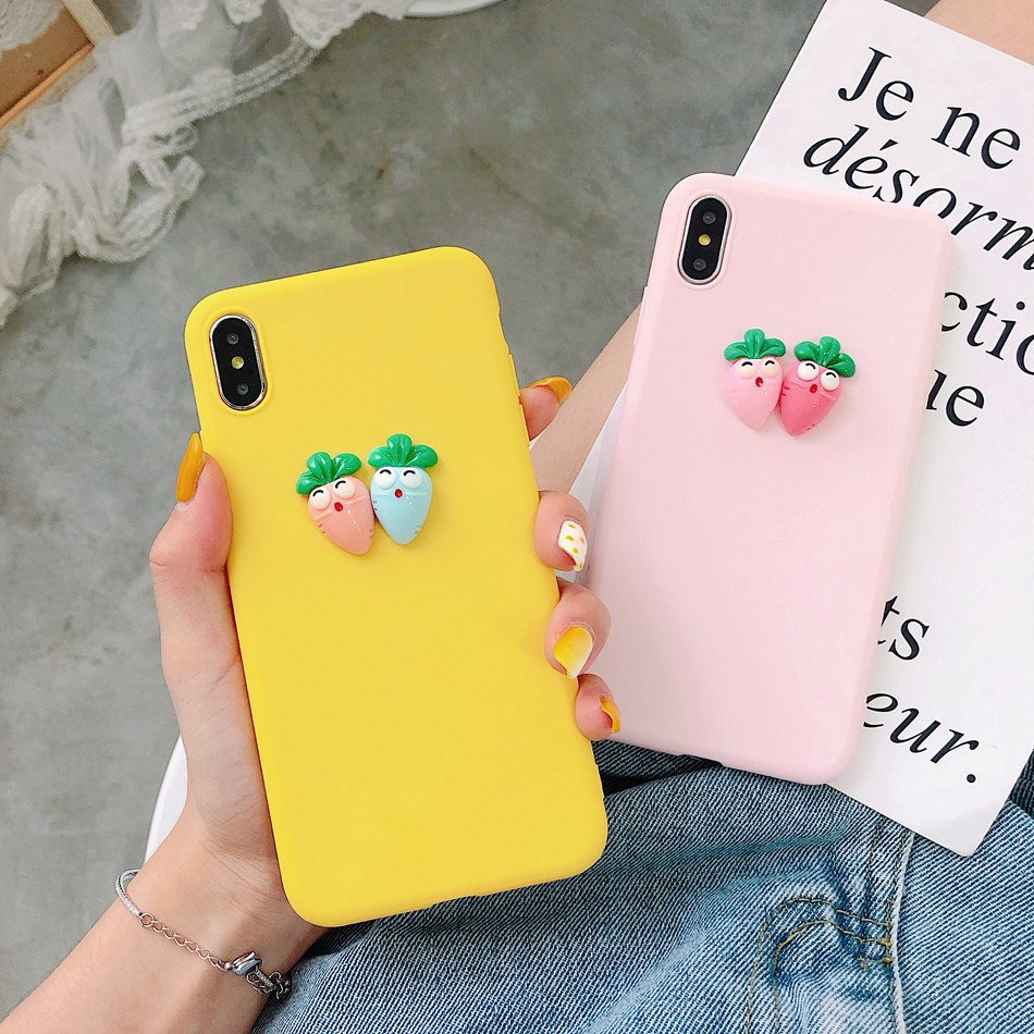 3D Radish Soft Case For OPPO R17 F11 A71 F1S A57 A39 A37 F9 F7 F5 A5S A3S A83 A7 F11Pro