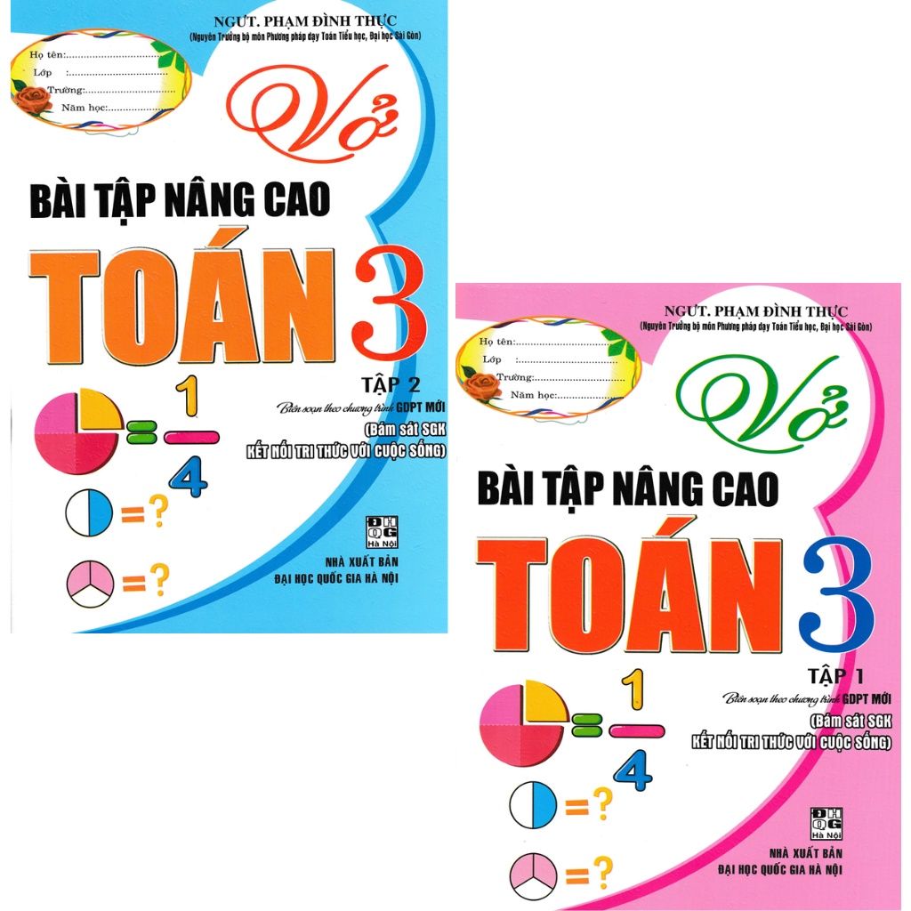 Sách - Combo Vở Bài Tập Nâng Cao Toán Lớp 3 (Bám Sát SGK Kết Nối Tri Thức Với Cuộc Sống) (Bộ 2 Cuốn)