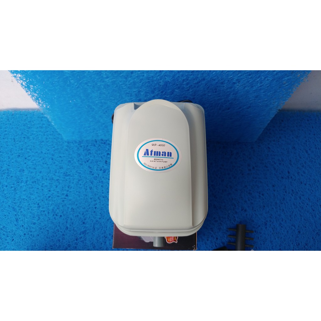 Máy sủi khí Atman HP-4000, 20W-35L/min dùng cho hồ cá.