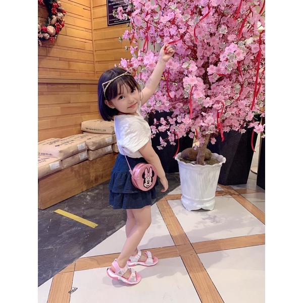 Chân váy bé gái, váy 2 tầng liền quần bên trong