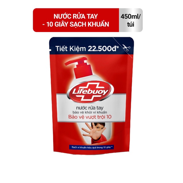 Túi Nước Rửa Tay Lifebuoy 450g