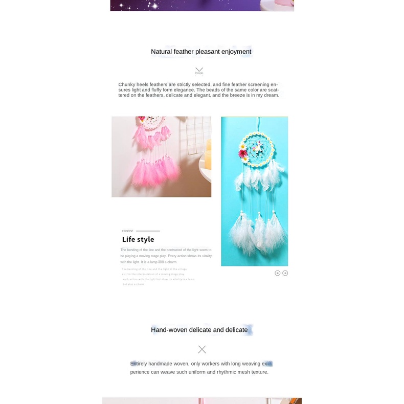 Dream Catcher Hình Kỳ Lân Xinh Xắn Sáng Tạo