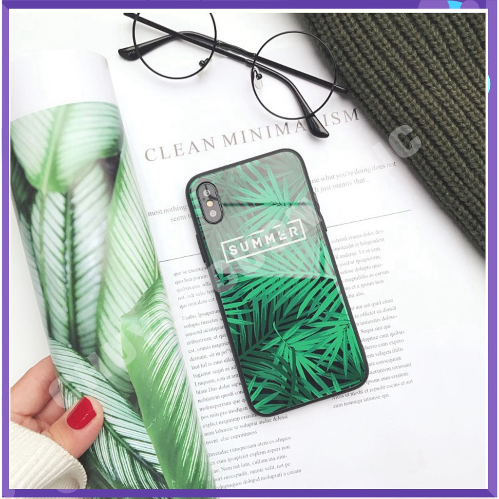 [HOT] Ốp Lưng Kính Cường Lực Tropical Summer