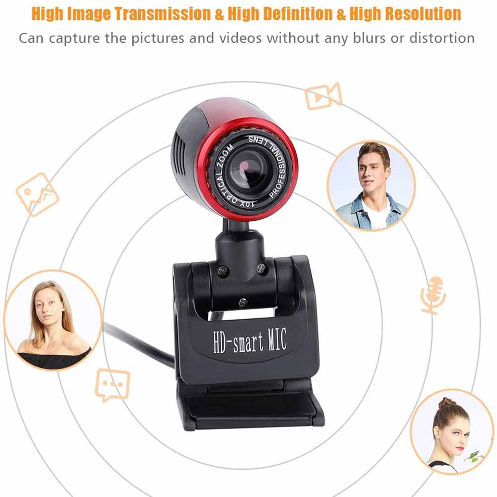 Webcam USB 2.0 có thể xoay kèm micro cho máy tính/Laptop | BigBuy360 - bigbuy360.vn