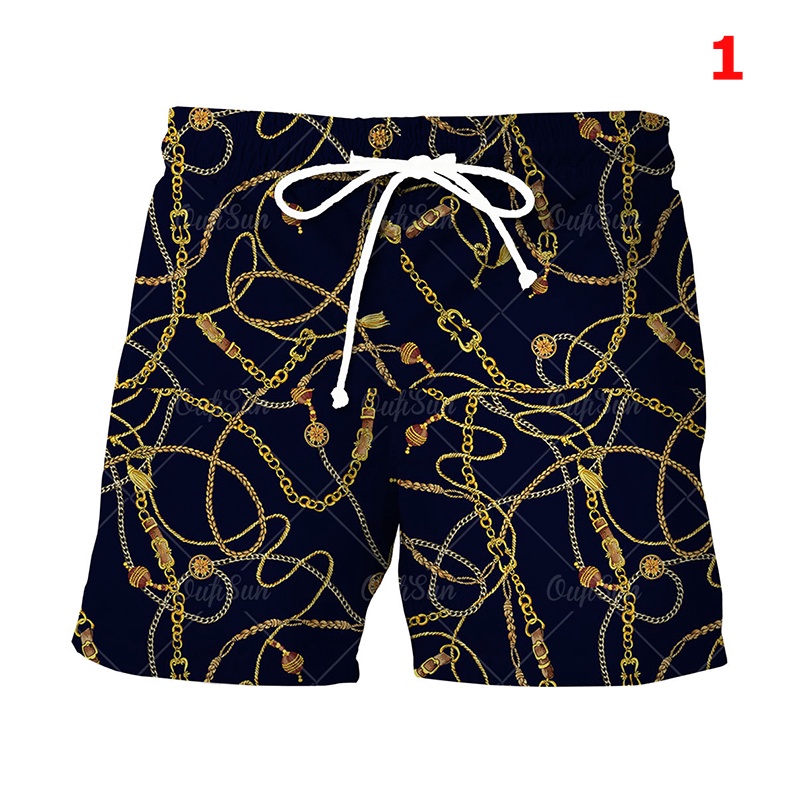 Quần Short Nam In Họa Tiết Da Báo Size M-4XL Thời Trang Đi Biển