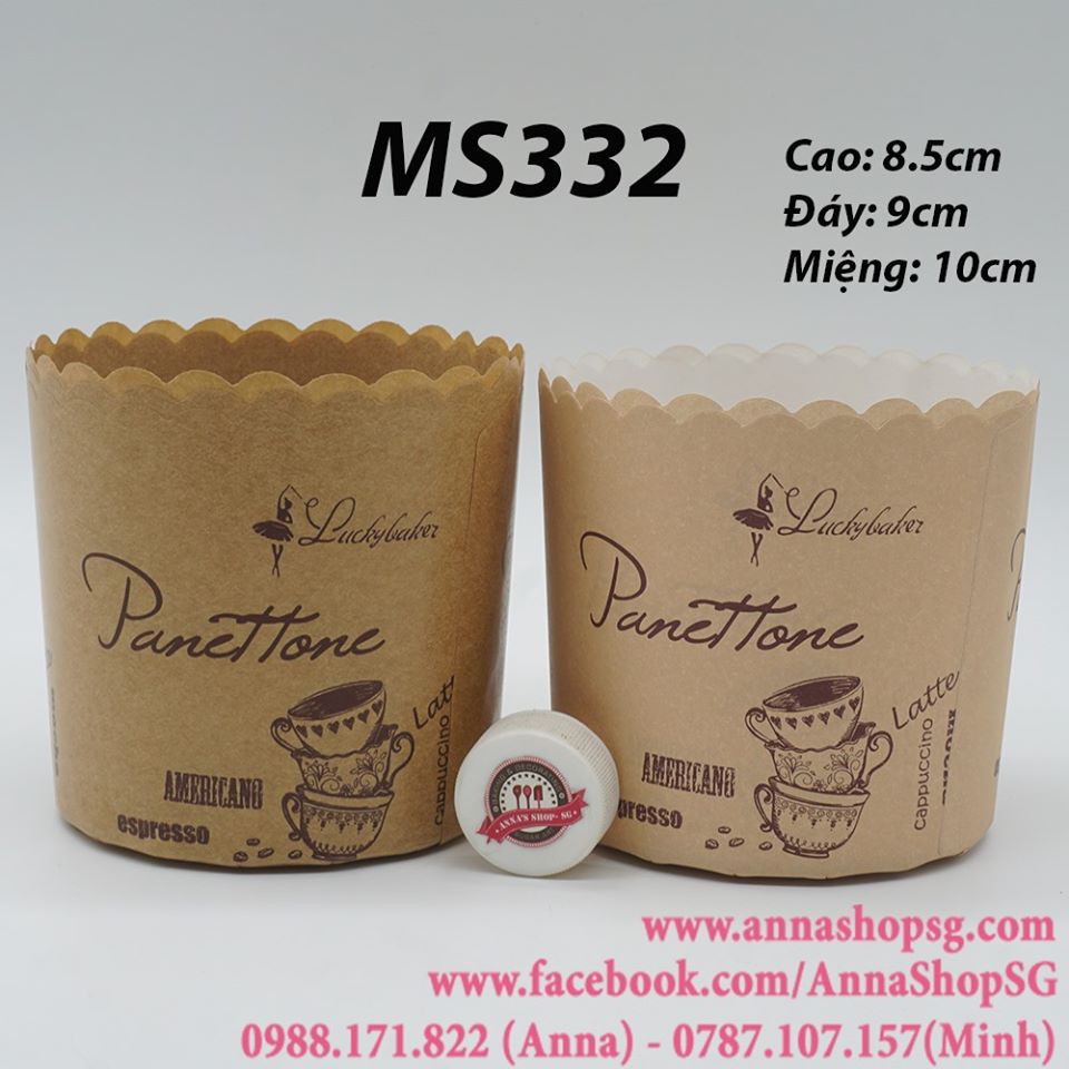 KHUÔN GIẤY PANETTONE 9CM MS332 (1 cái)