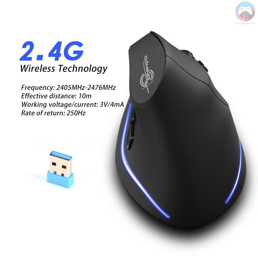 Ê F-35 Mouse Wireless Vertical Mouse Ergonomic Rechargeable 2400 DPI Optional Portable Gaming Mouse for Mac Laptop PC Co